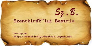 Szentkirályi Beatrix névjegykártya